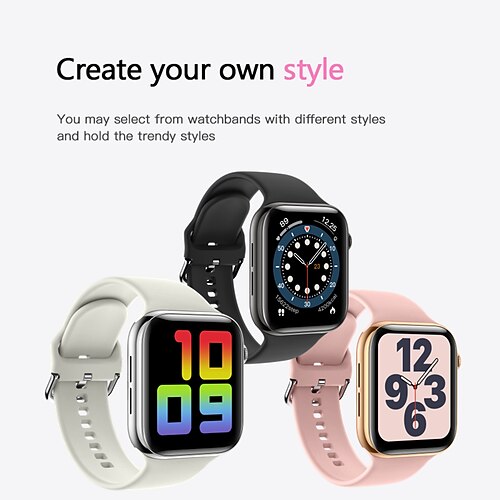 

W9 Smart Watch 1.69 inch Smartwatch Fitness Running Watch Bluetooth Pedometer Call Reminder Activity Tracker Compatible with Android iOS Men Women Waterproof Long Standby Hands-Free Calls IP 67 46mm