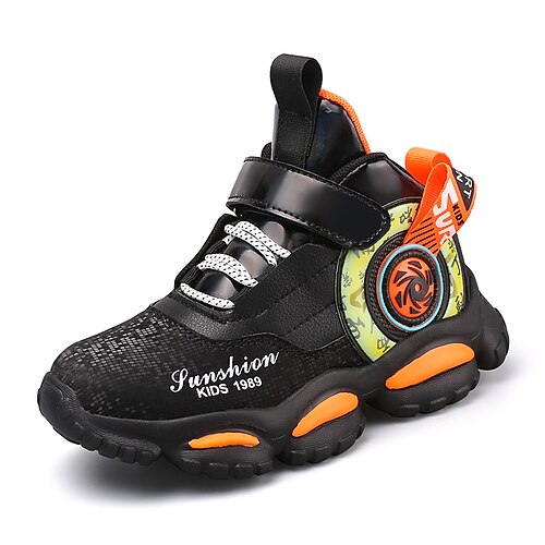

Boys Trainers Athletic Shoes Sports Outdoors Casual School Shoes Daily PU Shock Absorption Adjustable / Retractable Breathability School Shoes Big Kids(7years ) Little Kids(4-7ys) Toddler(2-4ys)