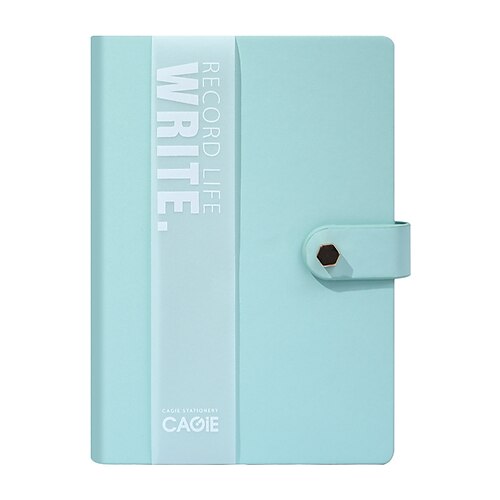 

Lined Binder Notebook Lined A5 5.8×8.3 Inch Solid Color PU SoftCover Refillable 70 Pages Notebook for School Office Business