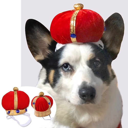 

King's Crown Pet Costume Accessory Crown Cap Pet Suit Prince for Queen Elizabeth II