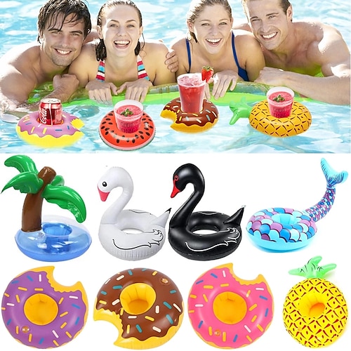 

Pool Floats,4 pcs Inflatable Cup Holder Unicorn Flamingo Drink Holder Swimming Pool Float Bathing Pool Toy Party Decoration Bar Coasters,Inflatable for PoolCandy