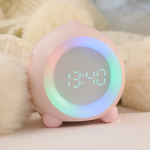 

smart alarm clock led night light audio multifunzionale studente bambini con timing comodino luce di notte mute gift clock snooze alarm clock multifunzionale mini led digital clock sleep timing night