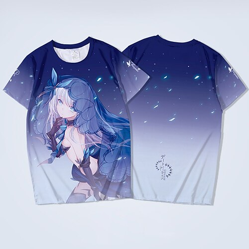 

Inspired by Date A Live Tohka Yatogami Tokisaki Kurumi T-shirt Cartoon 100% Polyester Anime Harajuku Graphic Kawaii T-shirt For Men's / Women's / Couple's