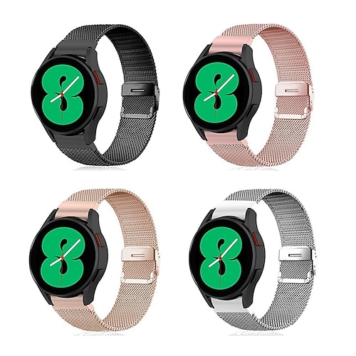 

1 pcs Smart Watch Band for Samsung Galaxy Watch 4 Classic 42mm / 46mm, Watch 4 40mm / 44mm, Watch 3 41mm, Watch 42mm Alloy Smartwatch Strap Adjustable Quick Release Rugged Sport Band Replacement