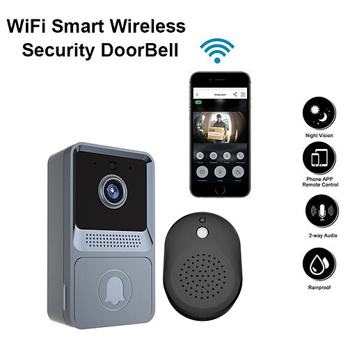 

WIFI Doorbell Smart Home Wireless Phone Door Bell Camera Video Doorbell Security Video Intercom HD Night Vision For Apartments