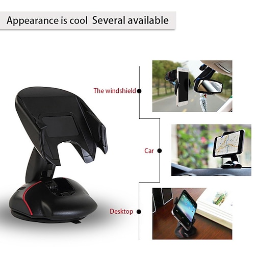 

Universal Car Phone Stand Holder One Touch Mouse Suction Cup Cradle For iphone X 8 8plus Huawei P10 lite xiaomi 5