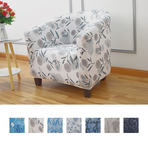 

Stretch Club Chair Slipcover Stretch Armchair Covers Barrel Tub Chair Sofa Cover Couch Furniture Protector Spandex Covers for Living Room