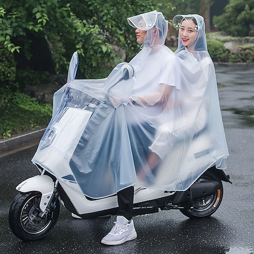 

Unisex Double Bike/Ebike/Motorcycle/Scooter Cycling Jacket Poncho Raincoat Cape