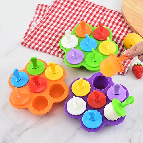 

7Pcs Silicone Ice Cream Moulds