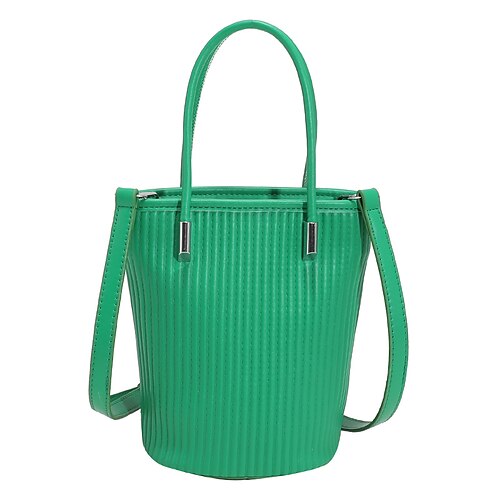 

Women's Sling Bags Coin Purse Top Handle Bag Shoulder Bag PU Leather Buttons Zipper Solid Color Daily Outdoor Green White Black Blue