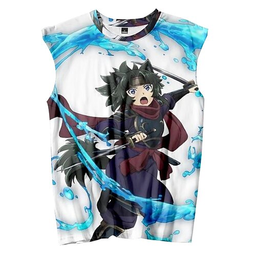 

Inspired by Skeleton Knight in Another World Arc Ariane Cosplay Costume T-shirt 100% Polyester Pattern Harajuku Graphic Kawaii Vest For Men's / Sleeveless