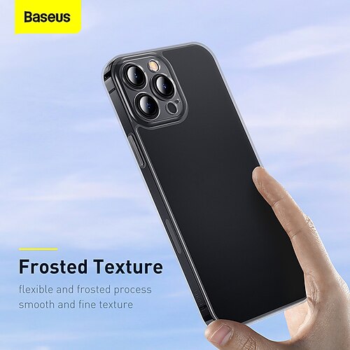 

Baseus Frosted Glass Protective Case Phone Case For Apple Clear Case iPhone 13 iPhone 13 Pro iPhone 13 Pro Max Full Body Protective Clear Soft Edges Transparent TPU Tempered Glass