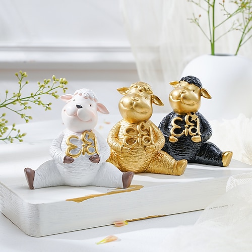 

Eid Al-adha Lamb Decorative Objects Resin Modern Contemporary for Home Decoration Gifts 1pc