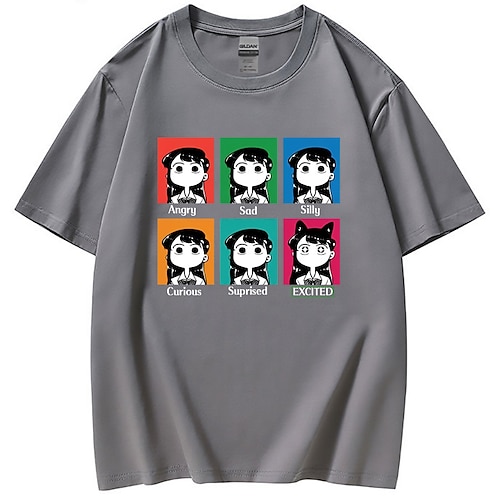 

Komi no puede comunicarse komi shoko T-Shirt Animé Dibujos Anime Harajuku Gráfico Kawaii Camiseta Para Hombre Mujer Unisexo Adulto Estampado en caliente 100% Poliéster