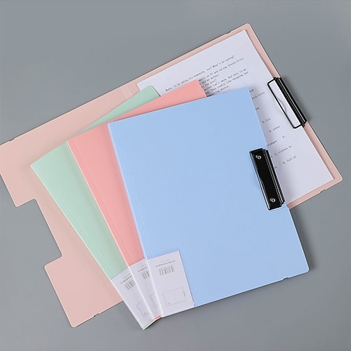 

Clipboard Plastic Foldable with Clamp File Organizer A3 Size Documents Paperwork