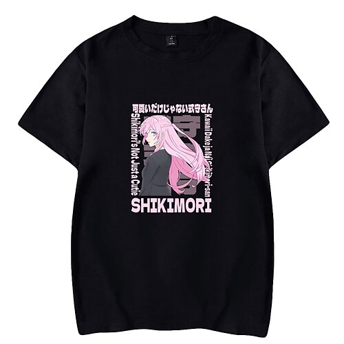 

Inspired by Shikimori's Not Just a Cutie Shikimori Micchon Cosplay Costume T-shirt 100% Polyester Pattern Harajuku Graphic Kawaii T-shirt For Men's / Women's / Couple's
