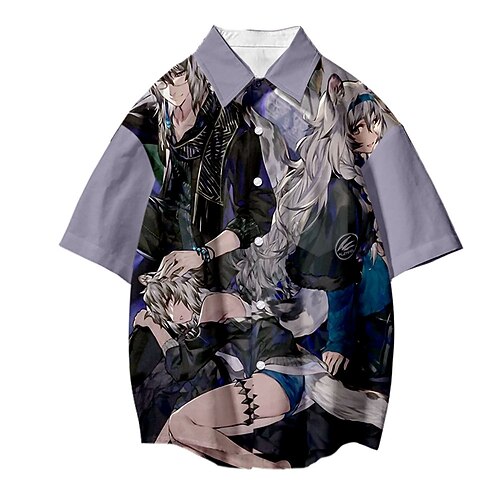 

Inspired by Arknights Cosplay Costume Cartoon Terylene Anime Harajuku Graphic Kawaii Top For Men's / Women's