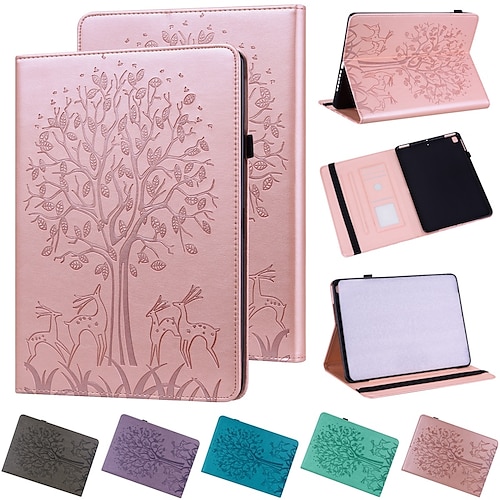 

Tablet Case Cover For Apple iPad 10.2'' 7th iPad Air 5th 4th iPad mini 6th 5th 4th iPad Pro 11'' 3rd Card Holder with Stand Flip Flower TPU PU Leather