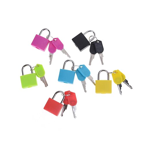 

Small Mini Strong Steel Padlock Travel Tiny Suitcase Lock