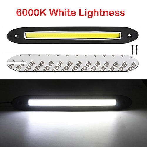 

OTOLAMPARA 40W LED DRL Flexible IP68 Waterproof Car Soft Head Light COB LED Super Bright Daytime Running Lights DRL Fog Lights Accessories DC 12V