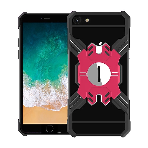 

Phone Case For Apple Back Cover iPhone XR iPhone XS Max iPhone X iPhone 8 Plus iPhone 8 iPhone 7 Plus Bumper Frame Four Corners Drop Resistance Geometric Pattern Aluminum Alloy