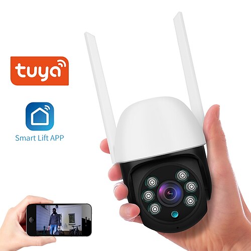 

PTZ Doodle Tuya Smart Mini WiFi IP Camera Outdoor Home Security Automatic Hemisphere Camera CCTV Video Surveillance