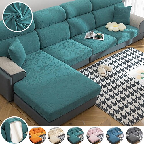 

Jacquard Sofa Cushion Cover Elastic Fine Touch Sofa Protector Scratch L Shape Corner Sofa Covers For Home Living Room Lounge Washable Sofa Cover