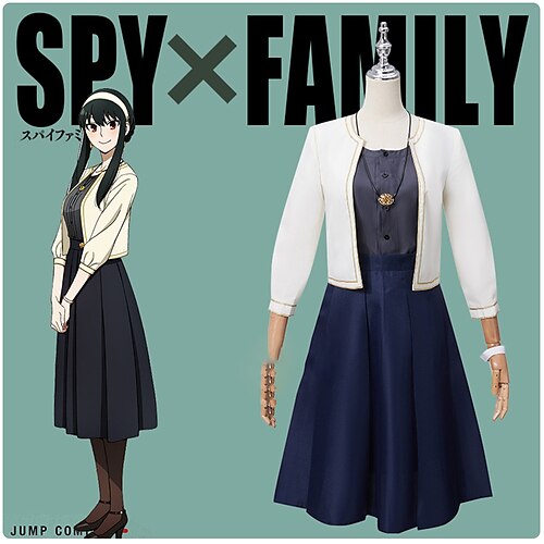 

Inspirert av Spy x Family Spion familie Din forfalsker Anime Cosplay-kostymer Japansk Cosplay-drakter Frakk Topp Skjørte Til Dame / Hodeplagg / Halskjeder / Armband / Halskjeder / Hodeplagg
