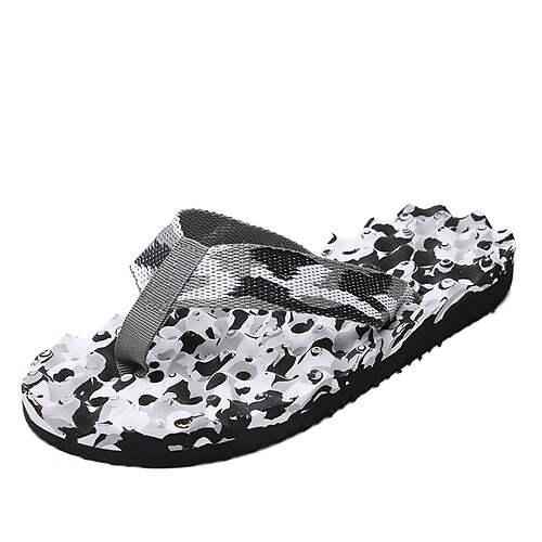 

Men's Slippers & Flip-Flops Casual Classic Outdoor Daily Rubber Green Blue Gray Spring Summer