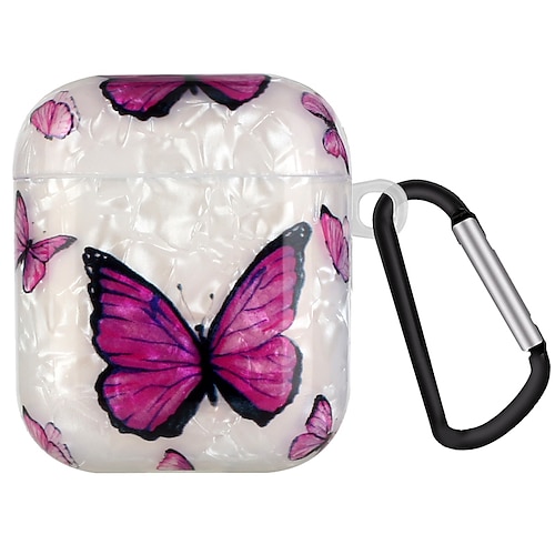 

Case Cover Compatible with AirPods Pro Airpods 1/2 AirPods 3 Cute IMD Pattern Butterfly Flower Marble TPU Headphone Case