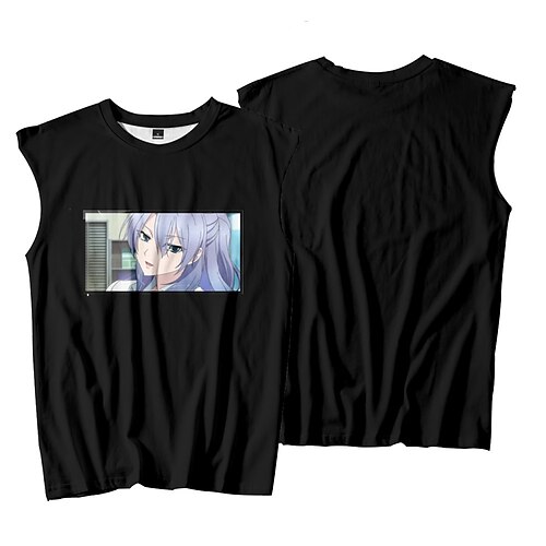 

Inspired by Science Fell in Love, So I Tried to Prove It Yukimura Shinya Himuro Ayame Cosplay Costume T-shirt 100% Polyester Pattern Harajuku Graphic Kawaii Vest For Men's / Sleeveless