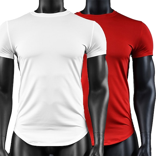 

2PC Men's Unisex T shirt Tee Cow Crew Neck Round bottom Daily Tops