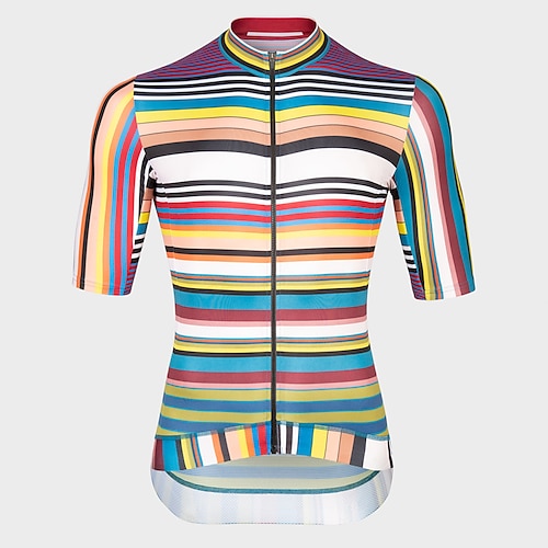 

21Grams Women's Cycling Jersey Short Sleeve Bike Top with 3 Rear Pockets Mountain Bike MTB Road Bike Cycling Breathable Quick Dry Moisture Wicking Reflective Strips Red Blue Polyester Spandex Sports