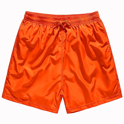 

Men's Swim Shorts Swim Trunks Board Shorts Beach Shorts Drawstring Elastic Waist Solid Color Comfort Quick Dry Short Sports Outdoor Daily Fashion Casual Black Royal Blue Micro-elastic