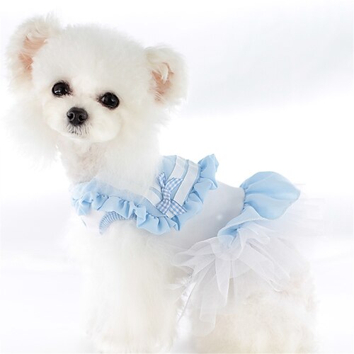 

1 Pieces Pet Dog Dress Shirt Puppy Skirt Cute Doggie Dress Dog Summer Clothes Dog Apparel for Small Dogs and Cats