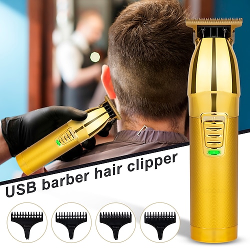

Hair Clippers for Men Professional Hair Trimmer Zero Gapped T-Blade Trimmer Cordless Rechargeable Edgers Clippers Electric Beard Trimmer Shaver Hair Cutting Kit with LCD Display Gifts for Men