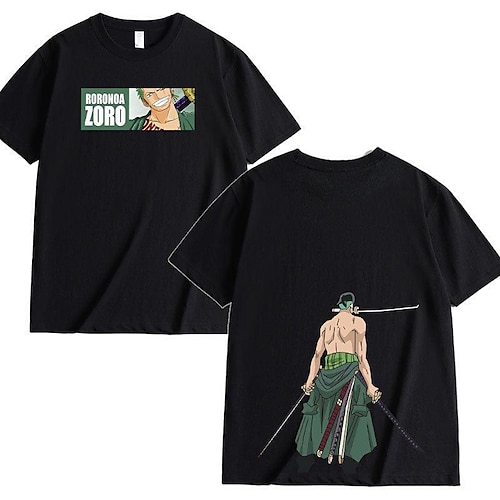 

Inspired by One Piece Roronoa Zoro T-shirt Anime 100% Polyester Anime Harajuku Graphic Kawaii T-shirt For Men's / Women's / Couple's