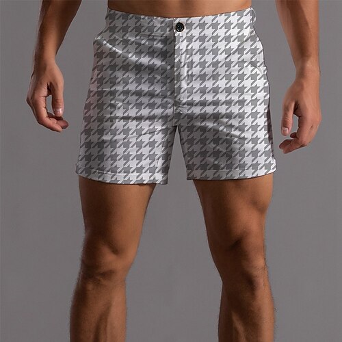 

Men's Designer Fashion Shorts Chino Shorts 3D Print Pocket Short Pants Business Casual Micro-elastic Graphic Prints Comfort Soft Mid Waist White M L XL XXL 3XL / Summer