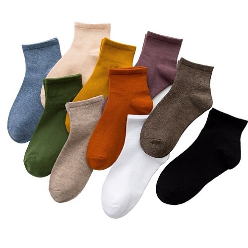 

Women's Anckle Socks Low Cut Socks Home Sports & Outdoor Holiday Polyester Cotton Sports & Outdoors Casual Sweet 3 Pairs