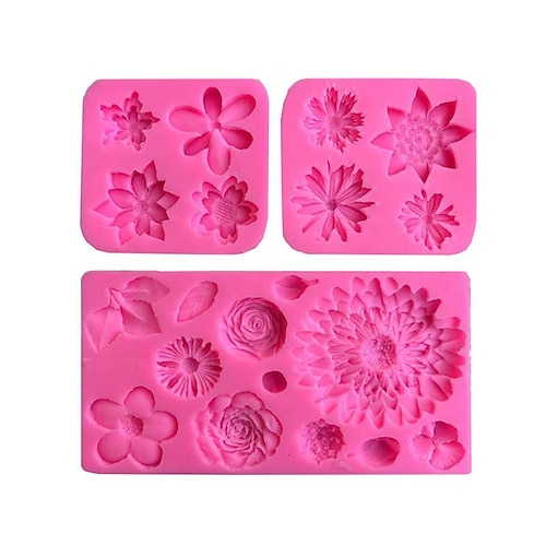 

Daisy Flower Rose Sun Flower Silicone Fondant Cake Chocolate Decoration Handmade Soap Aromatherapy Plaster Mold