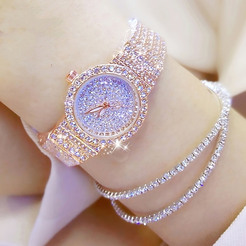 

Quartz Watch for Women Analog Quartz Stylish Glitter Luxury Fashion Creative Stainless Steel Stainless Steel Creative / One Year
