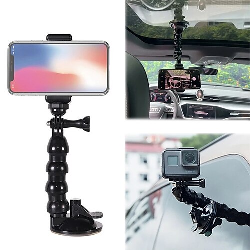 

Mobile Phone Car Suction Cup Holder Sports Camera Smartphone Shooting Window Glass Flexible Holder