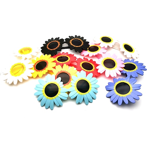 

2Pcs Wedding Birthday Funny Glasses Net Red Hawaiian Style Ball Sunglasses Daisy Party Glasses