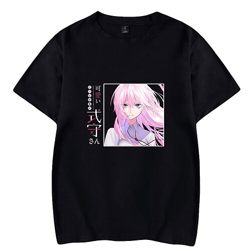 

Inspired by Shikimori's Not Just a Cutie Shikimori Micchon Cosplay Costume T-shirt 100% Polyester Pattern Harajuku Graphic Kawaii T-shirt For Men's / Women's / Couple's