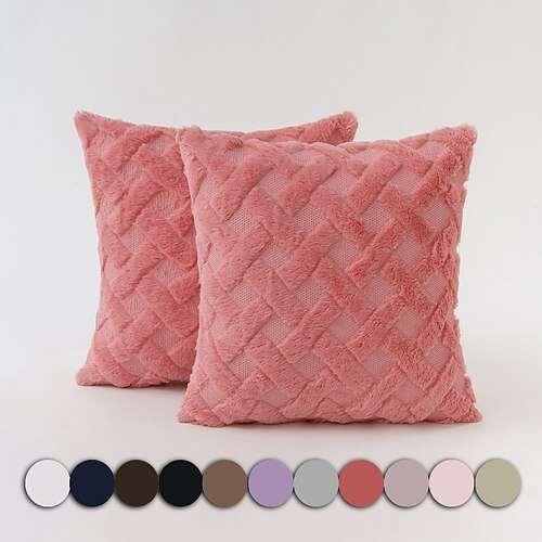 

1 pcs Polyester X Embroidered Pillowcase Pillow Cover Solid Colored Traditional Classic