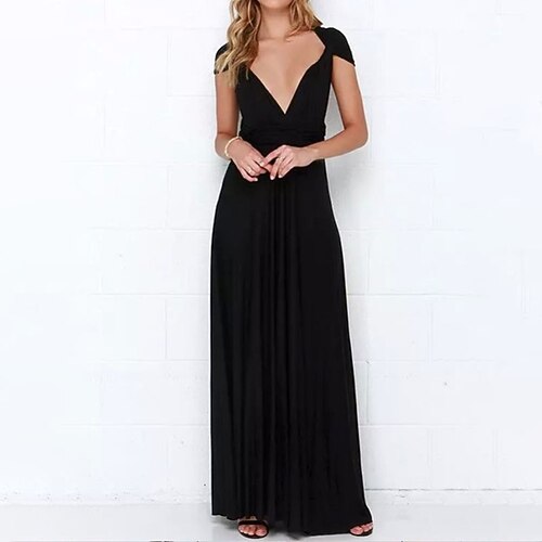 

Women's Party Dress Corset Dress Swing Dress Long Dress Maxi Dress Green Black Purple Sleeveless Pure Color Backless Spring Summer V Neck Party Christmas Slim 2022 S M L XL