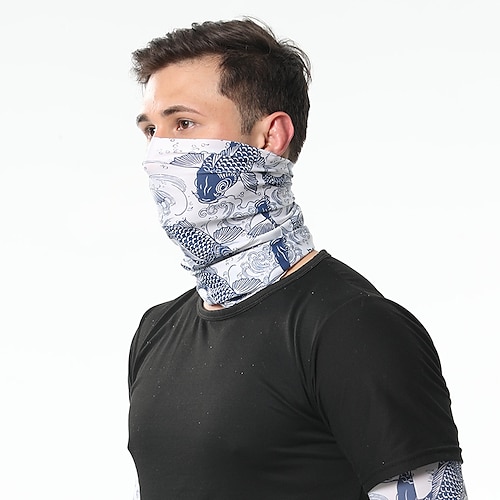 

2pcs Sunscreen Neck Cover Seamless Ice Silk Scarf Summer Scarf Men's and Women's Magic Face Towel Riding Mask Thin Section Uv Protection