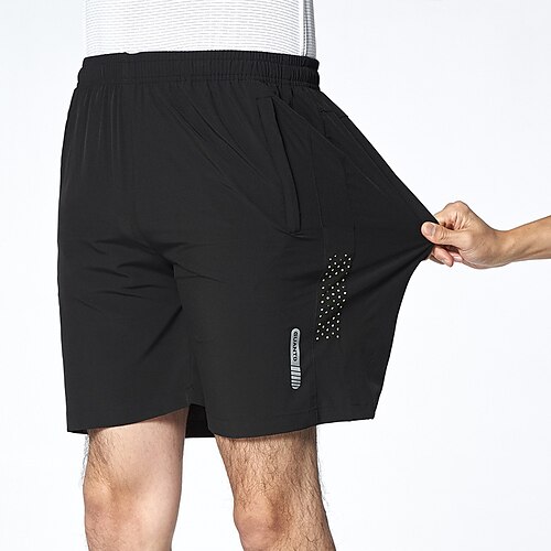 

Men's Athletic Shorts Workout Shorts Tennis Shorts With Pockets Quick Dry Lightweight Bottoms Regular Fit Drawstring Solid Color Summer Gym Workout Tennis Running / Micro-elastic