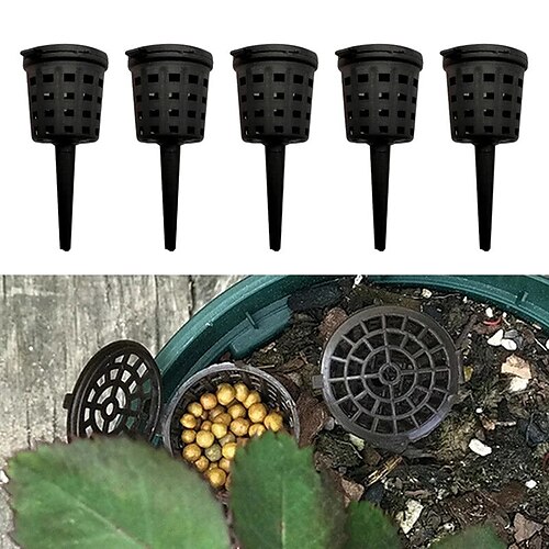 

Fertilizer Baskets with Lid Portable Plastic Fertilizer Box Bonsai Fertilizer Container Fertilizer box Cover Nursery Pots