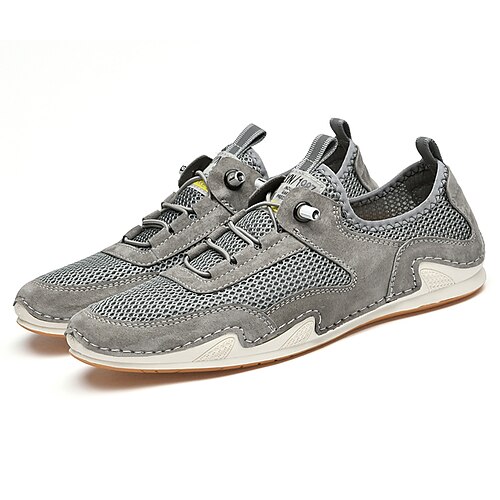 

Men's Sandals Sneakers Casual Classic Daily Office Career PU Gray Beige Spring Summer
